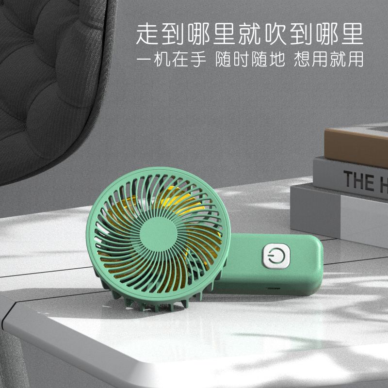 厂货批发手持折叠迷你小风扇USB充电便携随身小风扇大风力静音户外运动风扇厂货批发礼品定制详情图6