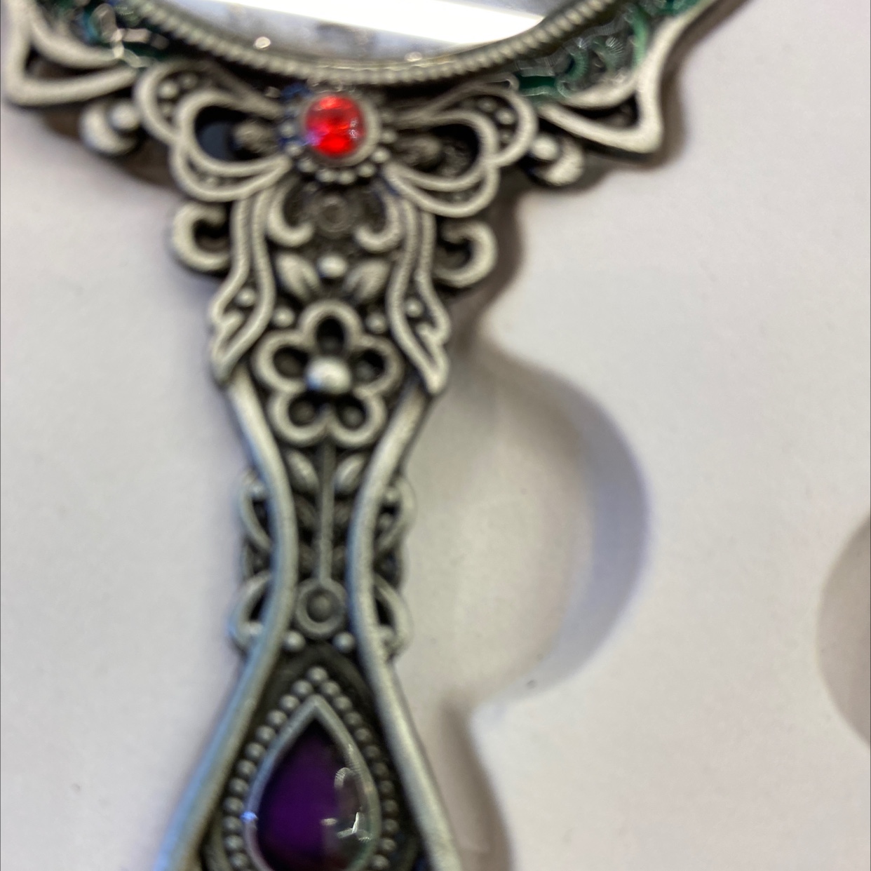 迪梦斯工艺品珠宝首饰盒镜子手工定制创意礼品镜子塑料金色镂空铬色镜子套装镜子蝴蝶图案详情图3