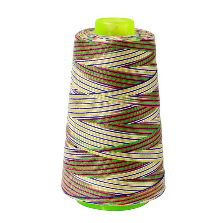Yimin brand 40/2 # 20/2 sewing machine line medium thick line machine colorful line pagoda line gradient color line 72
