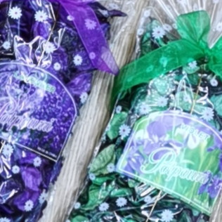 TH-6: Item No. : B120 Fan type, Dried floral bag (green)