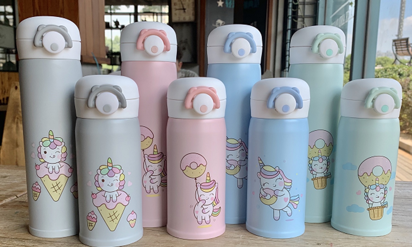 Small Unicorn Bear Head Bounce YCBW-063-350ml detail image 1