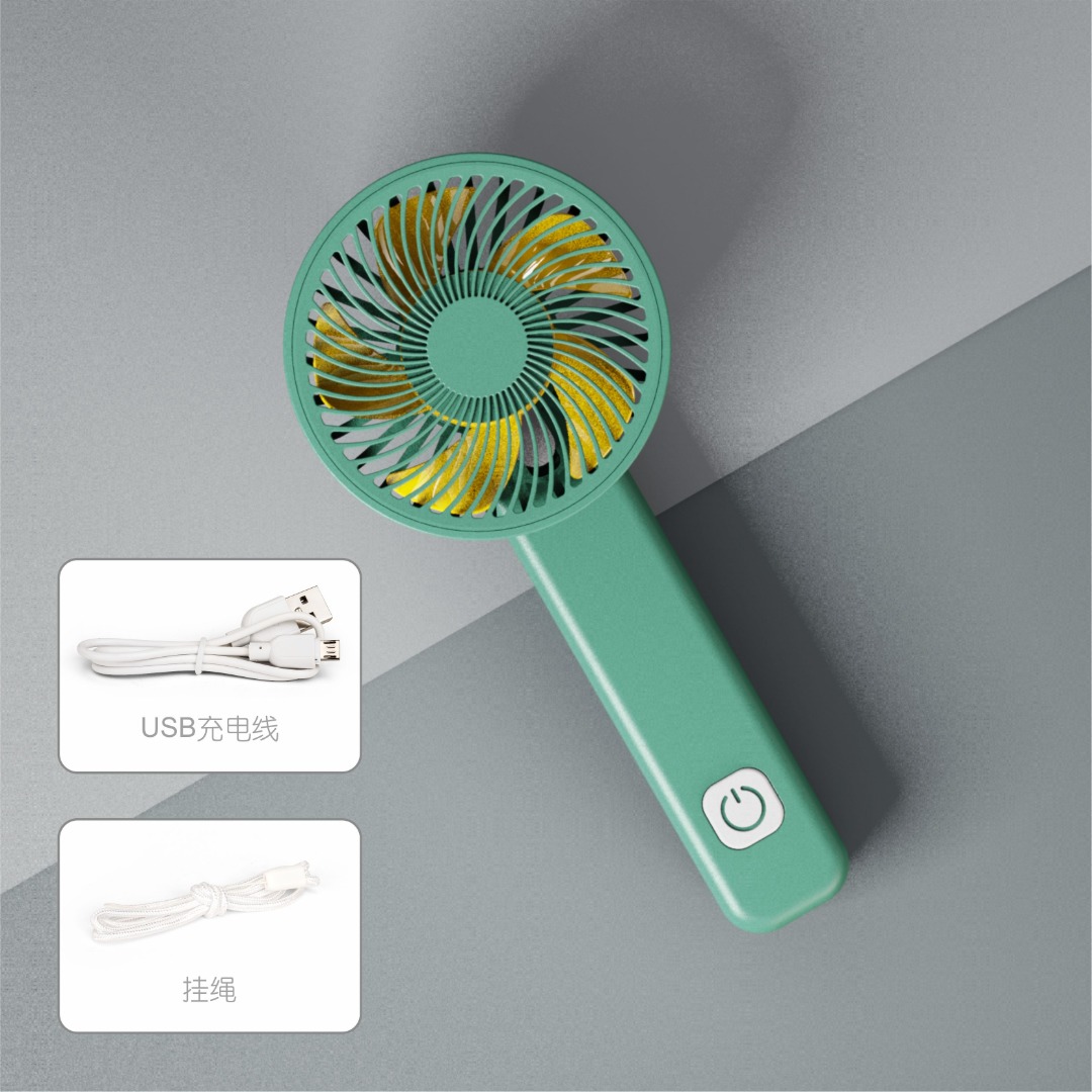 厂货批发手持折叠迷你小风扇USB充电便携随身小风扇大风力静音户外运动风扇厂货批发礼品定制详情图9