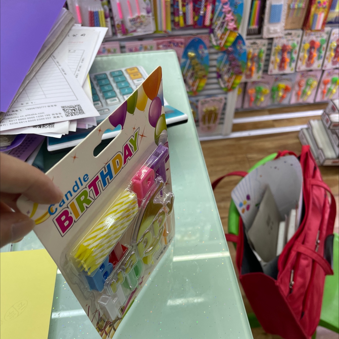 Plastic paraffin birthday candles Specification image