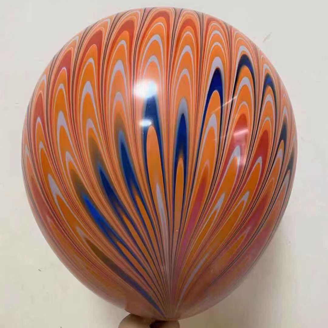 孔雀尾巴图案气球18寸图