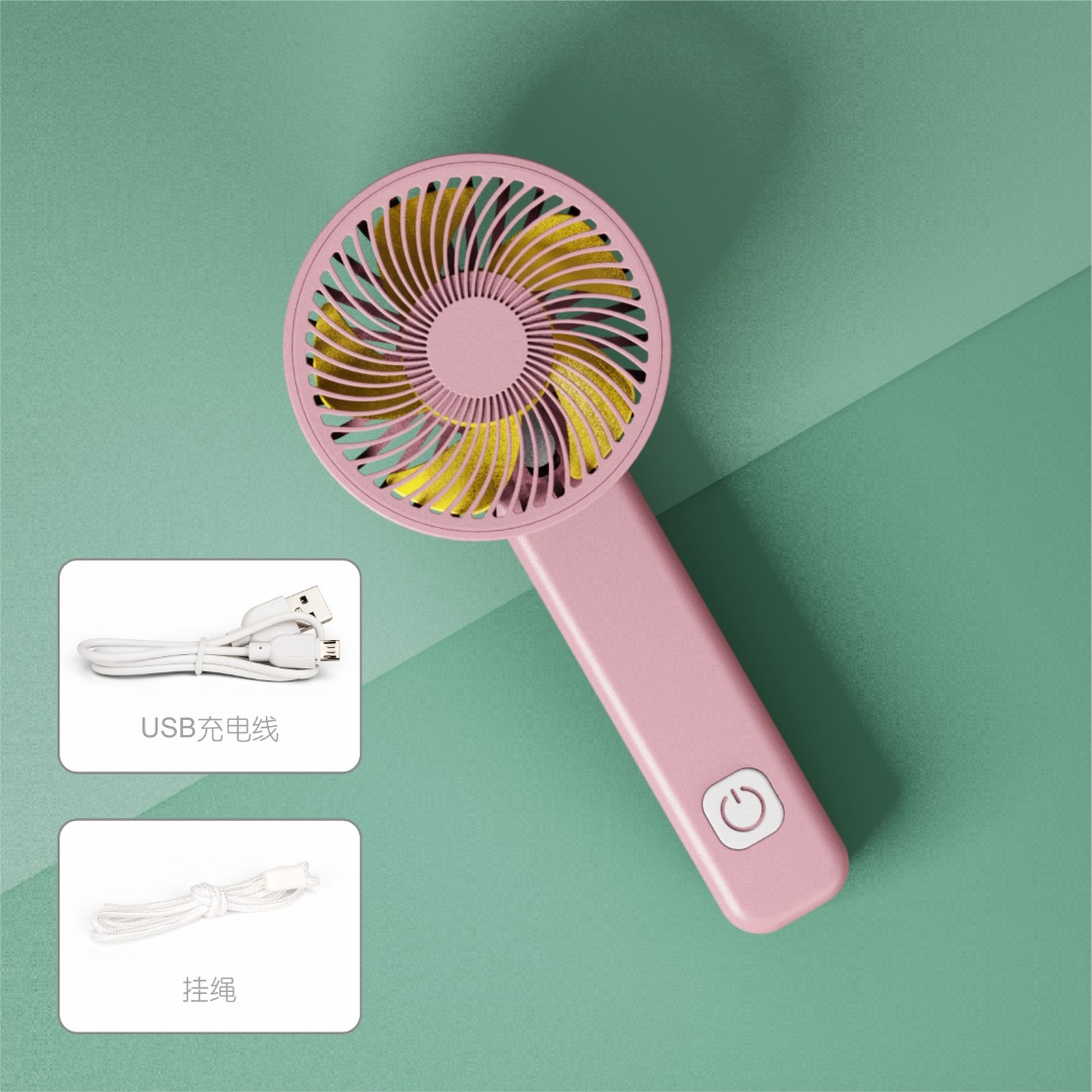 厂货批发手持折叠迷你小风扇USB充电便携随身小风扇大风力静音户外运动风扇厂货批发礼品定制详情图4