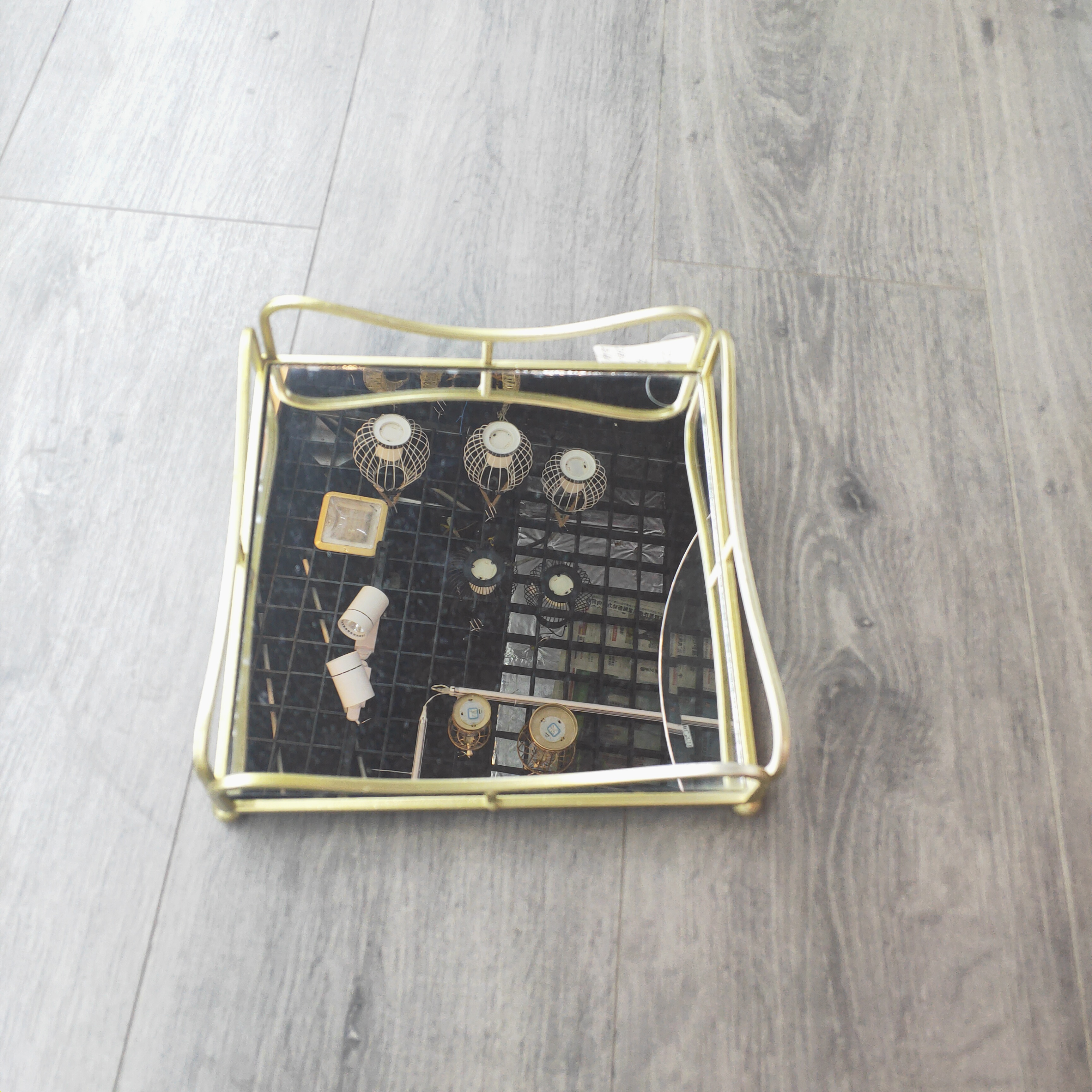 Ironwork hand-held tray table ornaments and home decoration handicrafts
