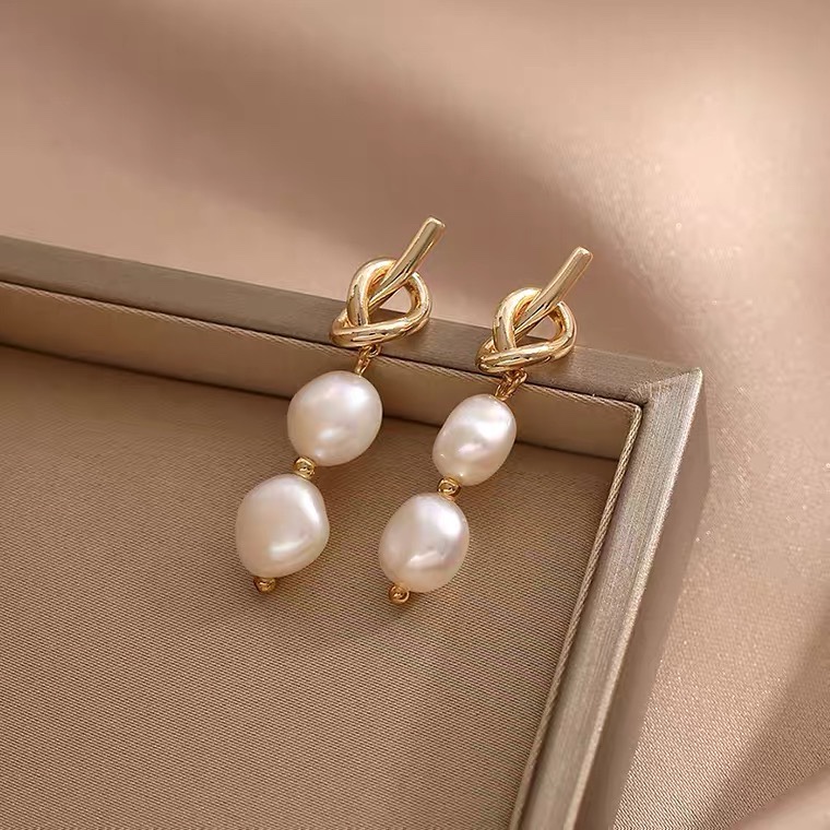 巴洛克法式复古珍珠耳环2020年新款潮气质高级感气质名媛耳钉耳饰