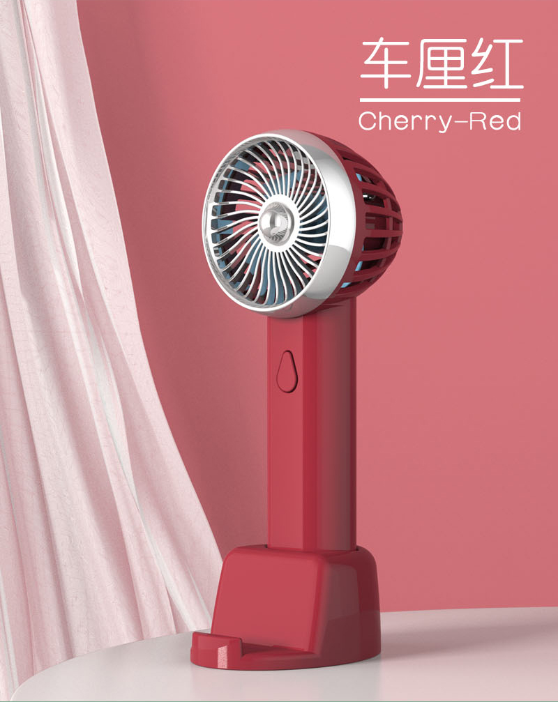 新款手持支架迷你小风扇USB充电带底座三档大风力静音风扇厂货批发礼品定制详情图9