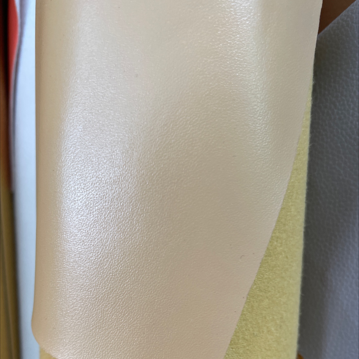 Fine grain leather fabric bags, sofas, shoe materials, belts, accessories, eco-friendly apricot color ck031 Specification image