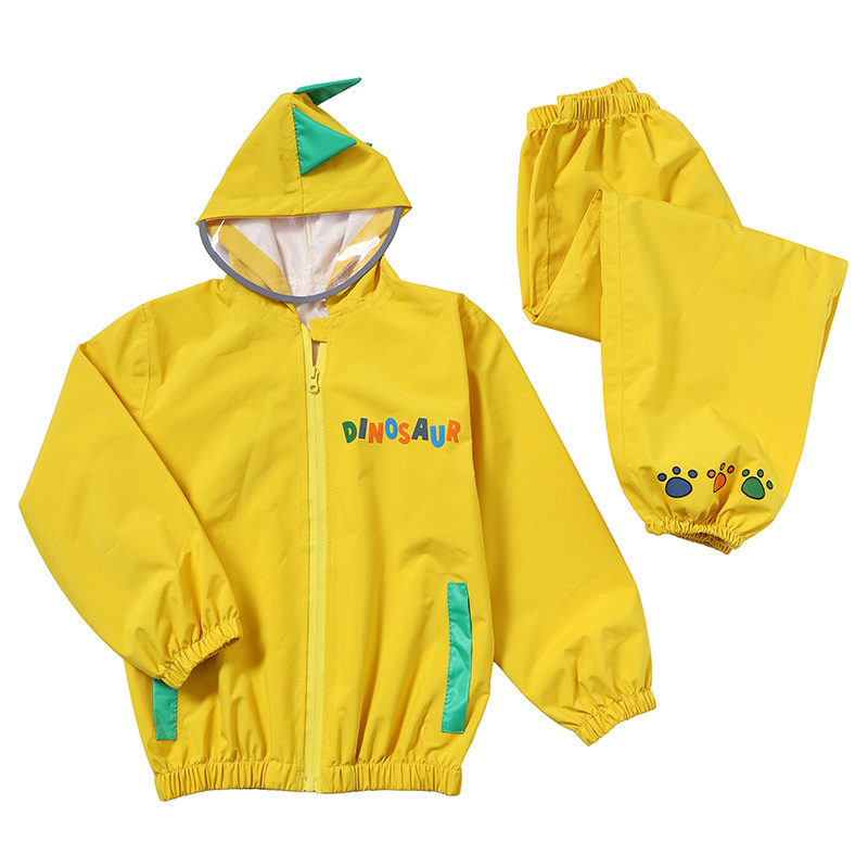 Children's raincoat set, Chunyafang Kindergarten Preschool students aged 3 to 8, rain cover for cold protection and warmth, outdoor rain gear Specification image