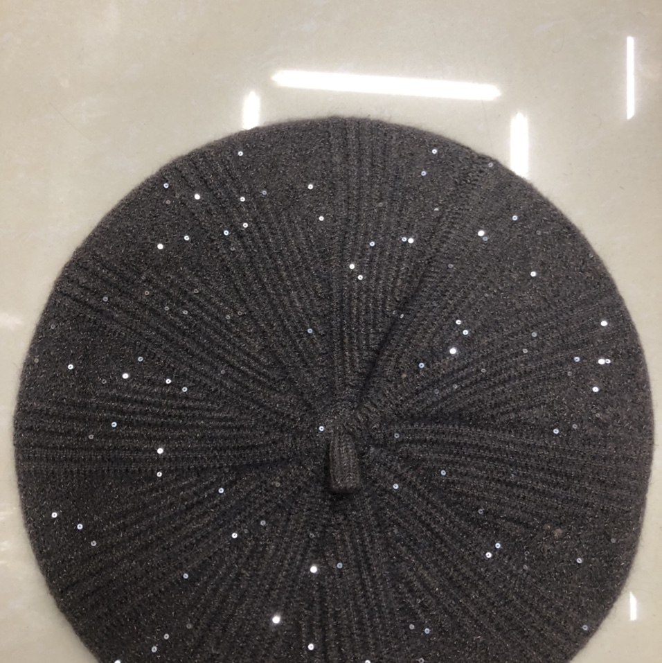 Glitter Beret light coffee thumbnail
