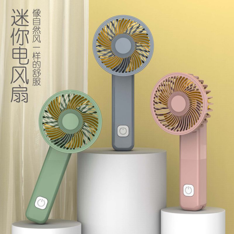厂货批发手持折叠迷你小风扇USB充电便携随身小风扇大风力静音户外运动风扇厂货批发礼品定制详情图3