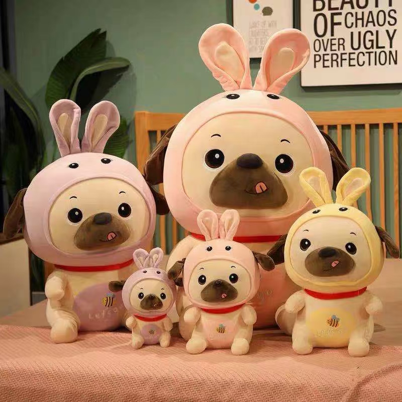 Dream plush toy rabbit hat Shapei dog 0777 booth boutique doll factory direct sales thumbnail