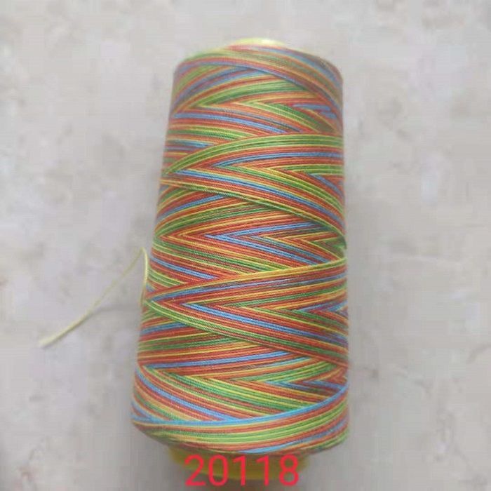 Yimin brand 40/2 # 20/2 sewing machine line medium thick line machine colorful line pagoda line gradient color line 80