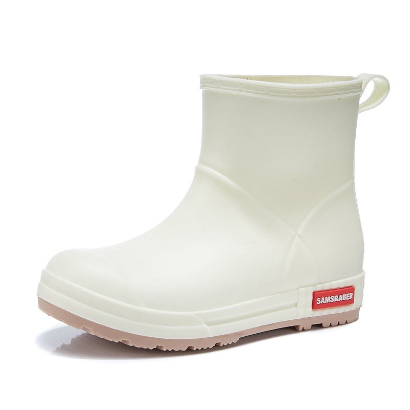 男式雨鞋实物图