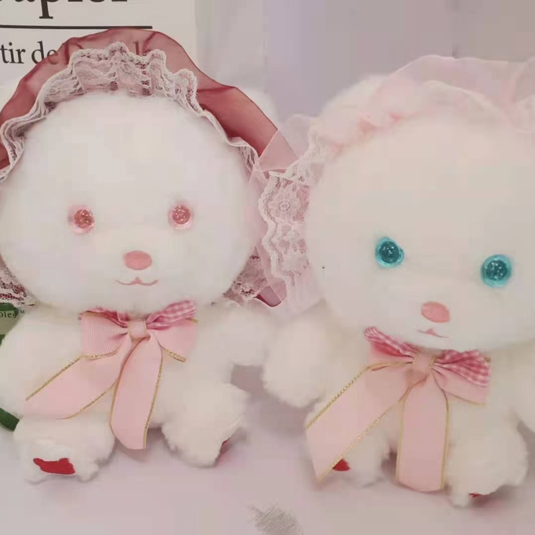 Dream plush toy factory direct sales boutique doll 8 inch white yarn rabbit claw machine doll plush doll thumbnail
