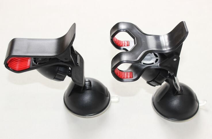 360度旋转车载手机支架双夹鸭嘴懒人支架细节图