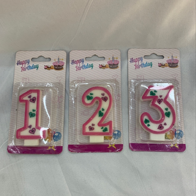 AF0一9花型数字蜡烛浪漫创意无烟无味生日礼物烛光晚餐蜡烛