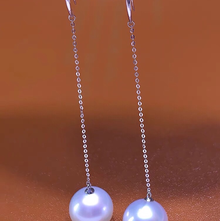 Pearl earrings round earrings ear hook gift