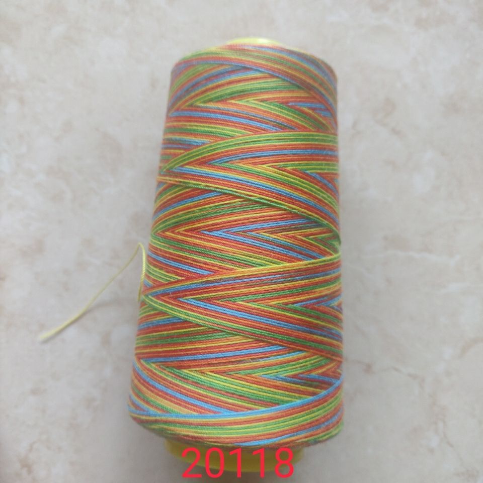 Yimin brand 40/2 # 20/2 sewing machine line medium thick line machine colorful line pagoda line gradient color line 85