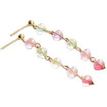 Yu Na jewelry A032 summer new Korean version fashion pure handmade sweet girl earrings