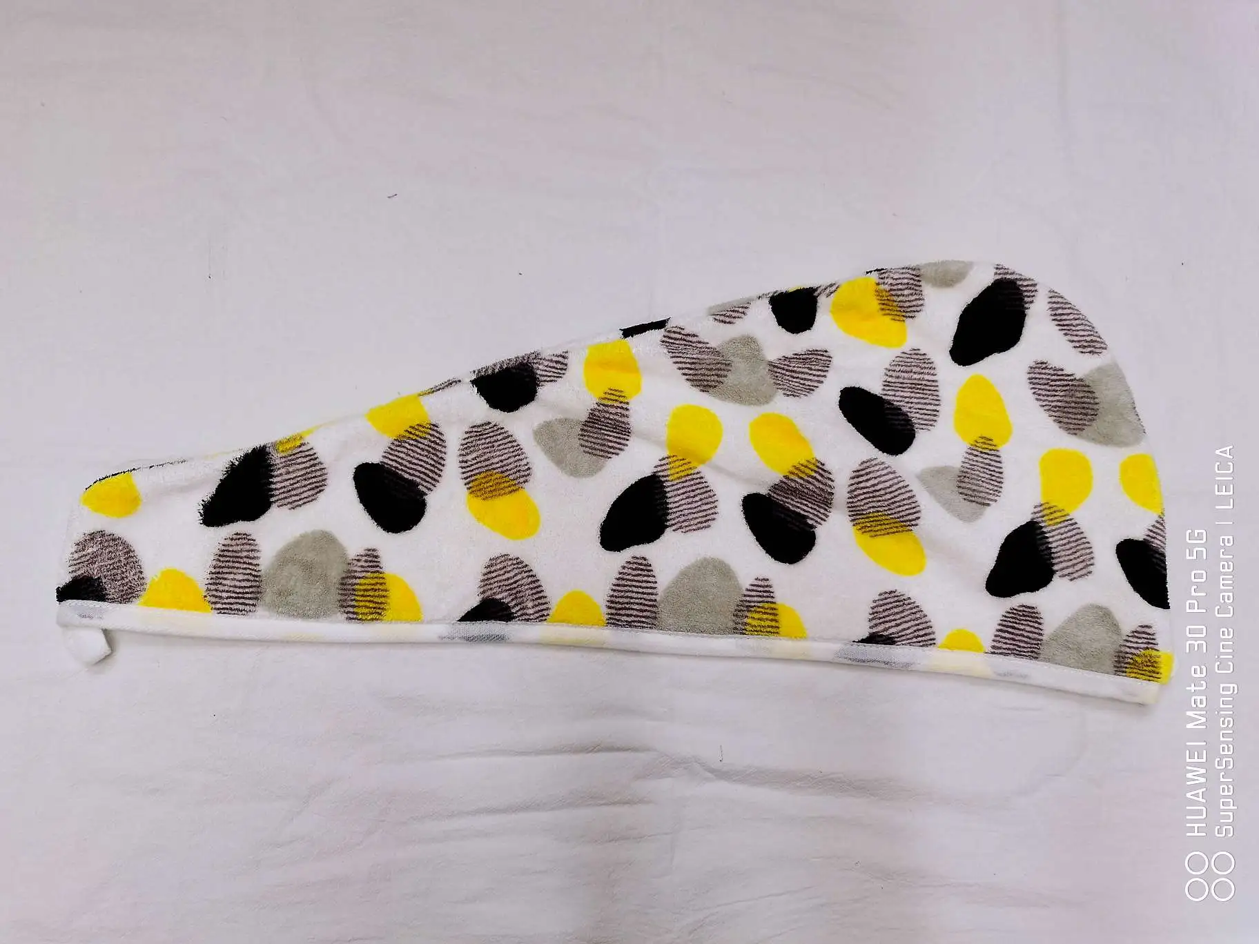 The Qiao Mei daily necessities printed dry hair cap has strong water absorption and does not shed hair detail image 3