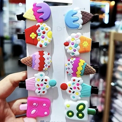 Children's Hairpin Soft Glue Small Hairpin Ice Cream Series