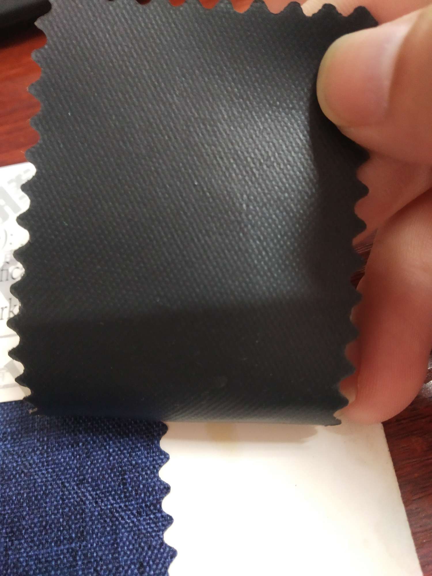 TY-- 047 RPET recycled 300D matte pvc 12# old ash Specification image