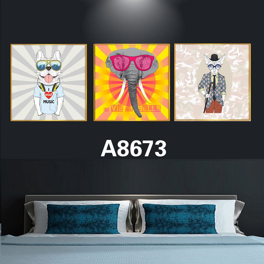 铝合金平面晶瓷三件套卡通系列1