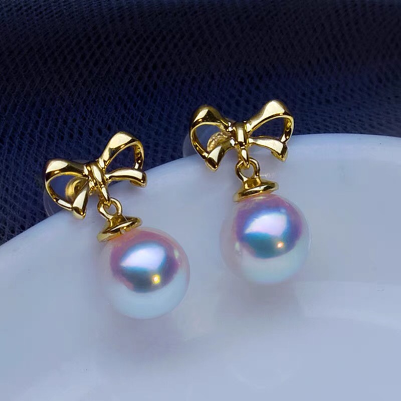 Earrings Pearl earrings earrings bow studs