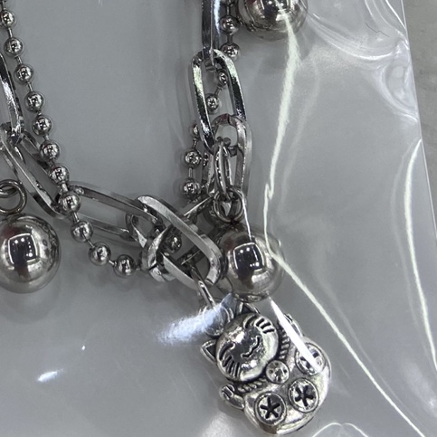 2021 new 0277 Korean version of titanium steel necklace can be worn by men and women natural sweet cool can trend fashion niche design style personality fashion generous factory direct sales thumbnail