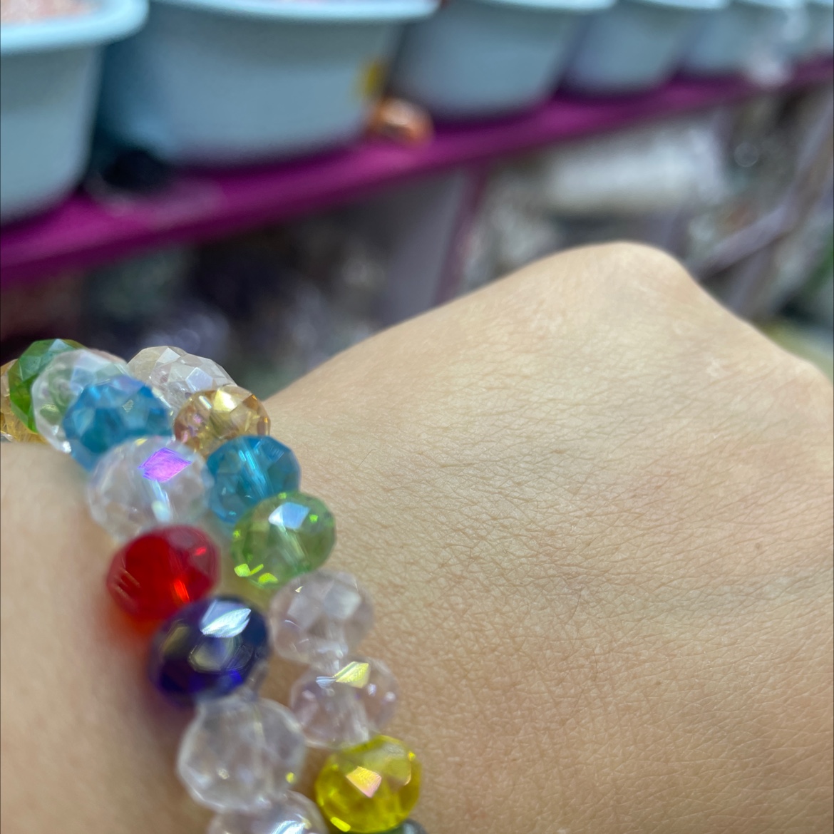 881 crystal bracelet crystal trim Internet celebrity cute cute cute system shining