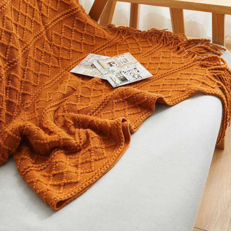 北欧风沙发毯盖毯腿单人小毯子午睡毯办公室空调毯夏 薄床尾巾详情图8