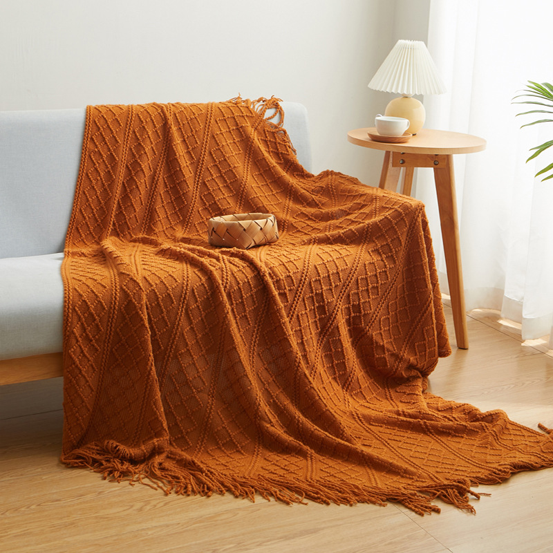 北欧风沙发毯盖毯腿单人小毯子午睡毯办公室空调毯夏 薄床尾巾详情图7