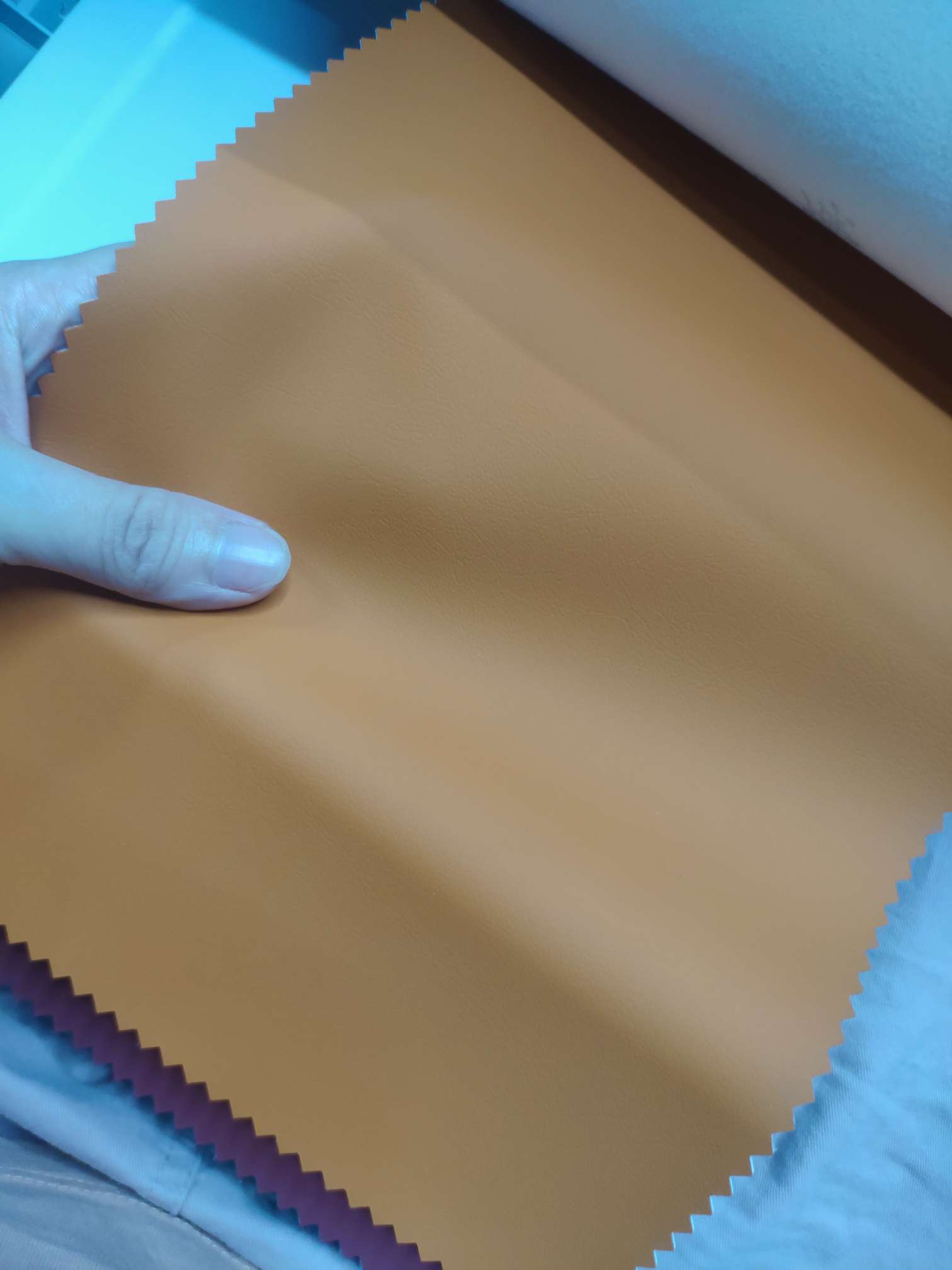 Artificial leather soft and hard wrapped sliding door leather wall decorative leather fabric in stock, decorative leather B1 flame-retardant No. 4 Item Picture