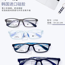 Xiuqiu glasses 23125 store side stall professional optician factory direct sales Miller Korea skin paint ultra light high elastic myopia glasses frame for optician store 1709
