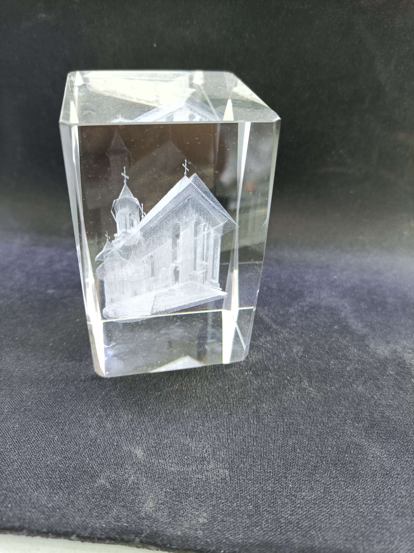 Yan fan crystal craft 7951 cristal 5X8 cuadrado cuerpo escultura imagen arquitectura Item Picture