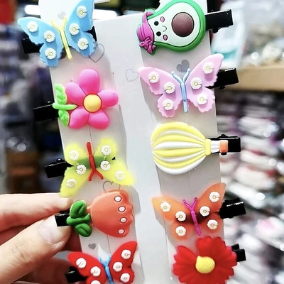 Children's Hairpin Butterfly Strawberry