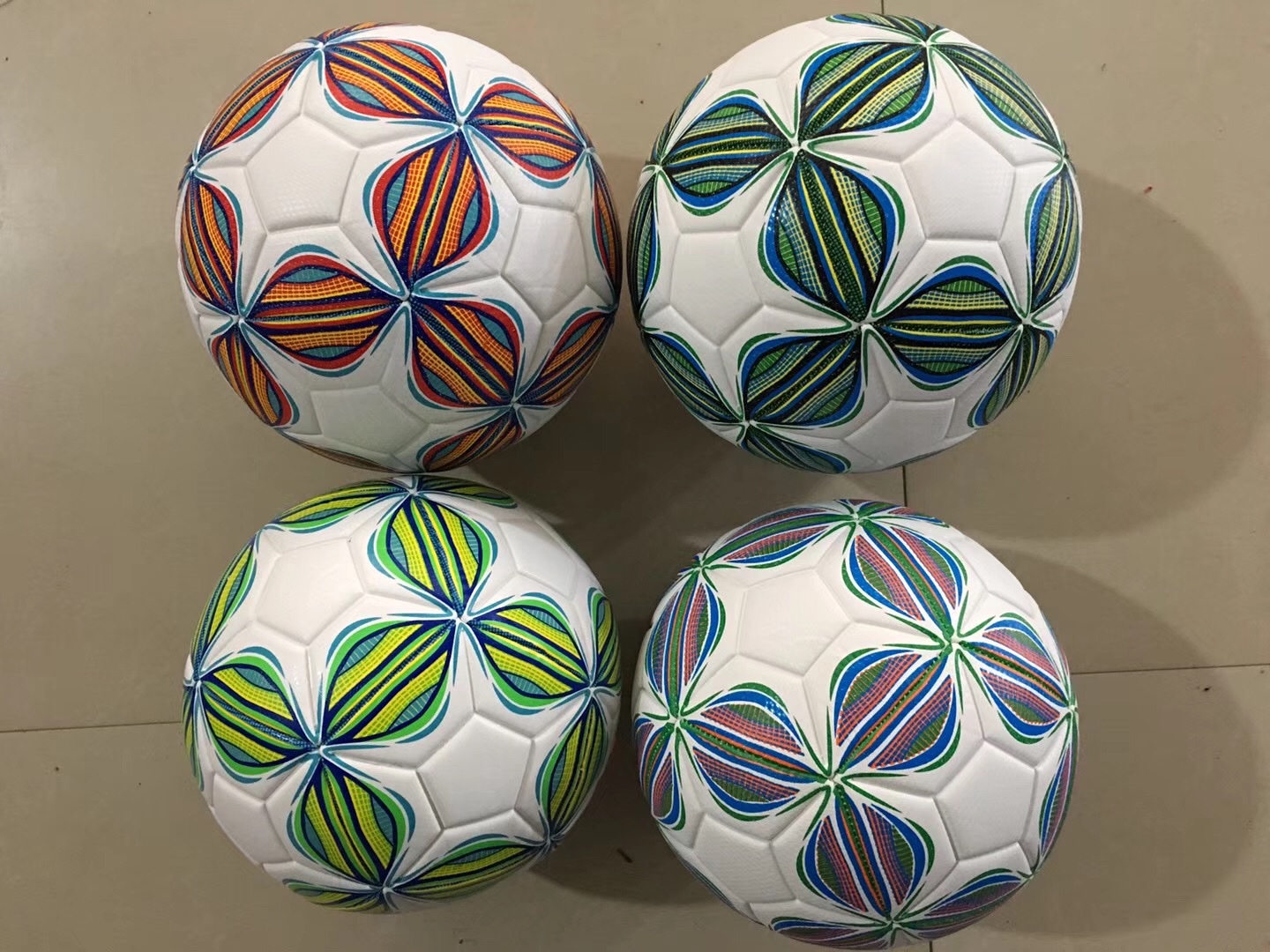 Football No. 345 for adults, primary and secondary school students, and children, a five-color wear-resistant genuine leather texture training football details Picture