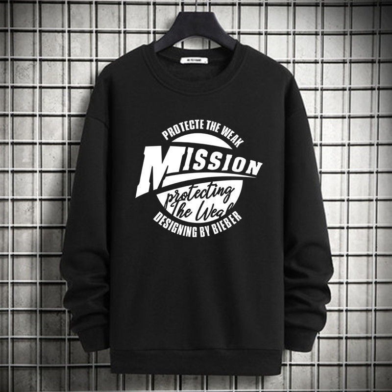 秋冬季男士套头长袖T恤圆领卫衣男青年学生大码打底衫上衣服男装15