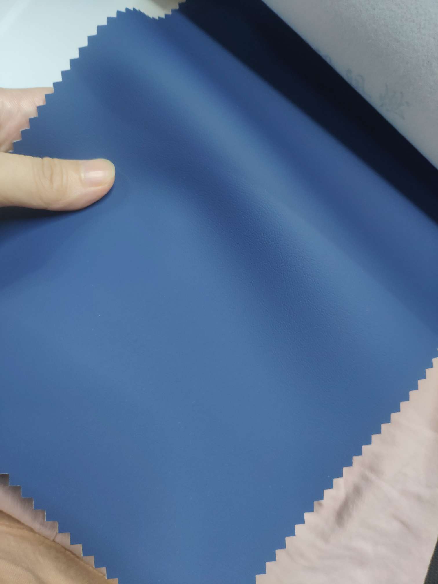 Artificial leather soft and hard wrapped sliding door leather wall decorative leather fabric in stock, decorative leather B1 flame-retardant No. 3 001 pic 4