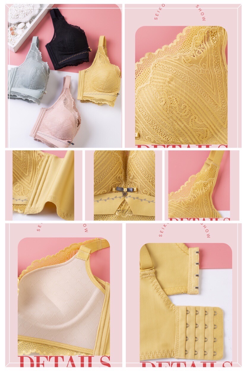 Model Number: 2314#
Color: Xiang Fei Pink Primrose Yellow Khaki Green Bright Red Black
Sizes: 32-38B
Function: Breathable Edge Cloth
Cup Shape To Take A Continuation Of The Explosion-Cup Optimization, Soft, Not Easy Item Picture