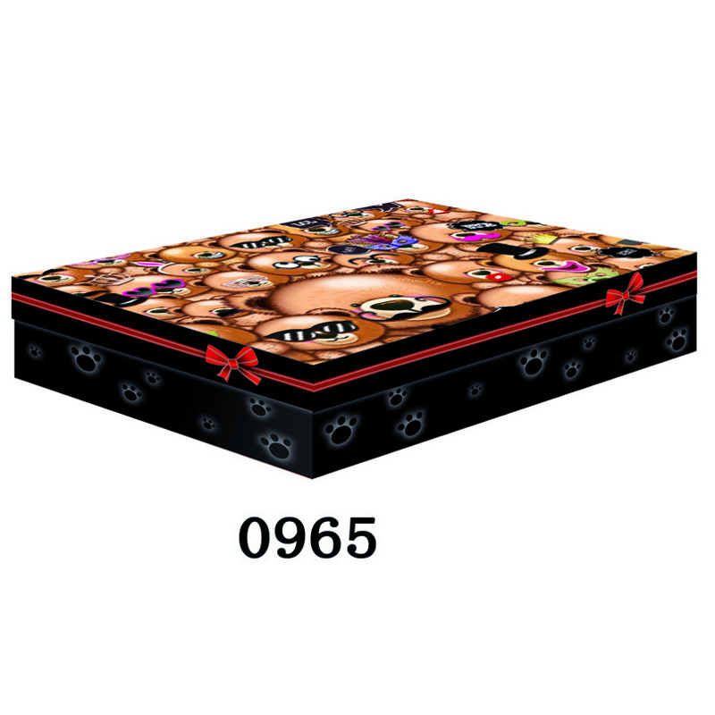 怡圆350g白卡纸扁型礼品盒礼品包装纸盒礼物盒纸盒BXR233-0965