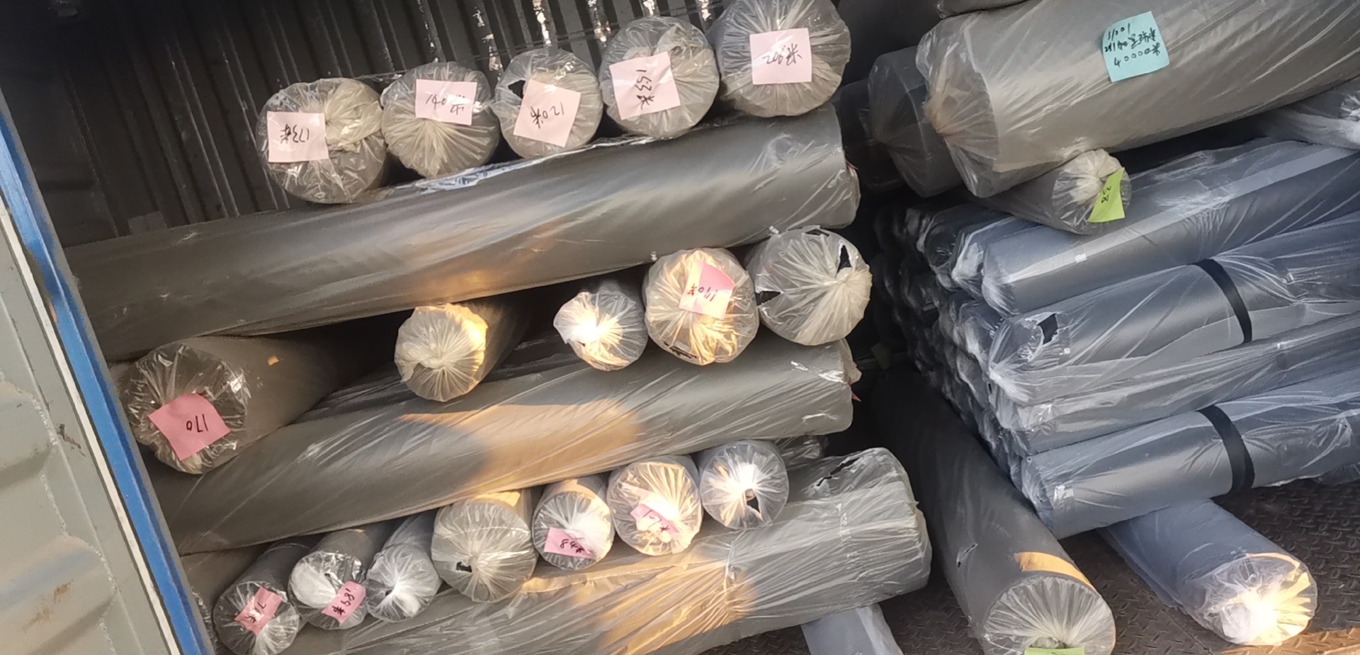 300D磨砂pvc天蓝细节图