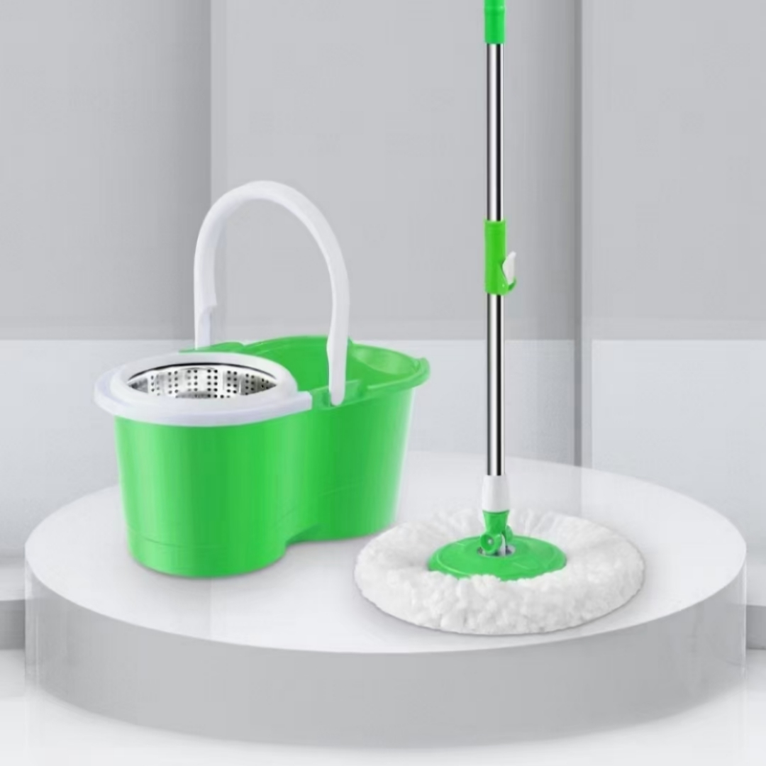铭华家具厂家用自动脱水免手洗旋转拖把水桶套装专利产品外贸批发专供