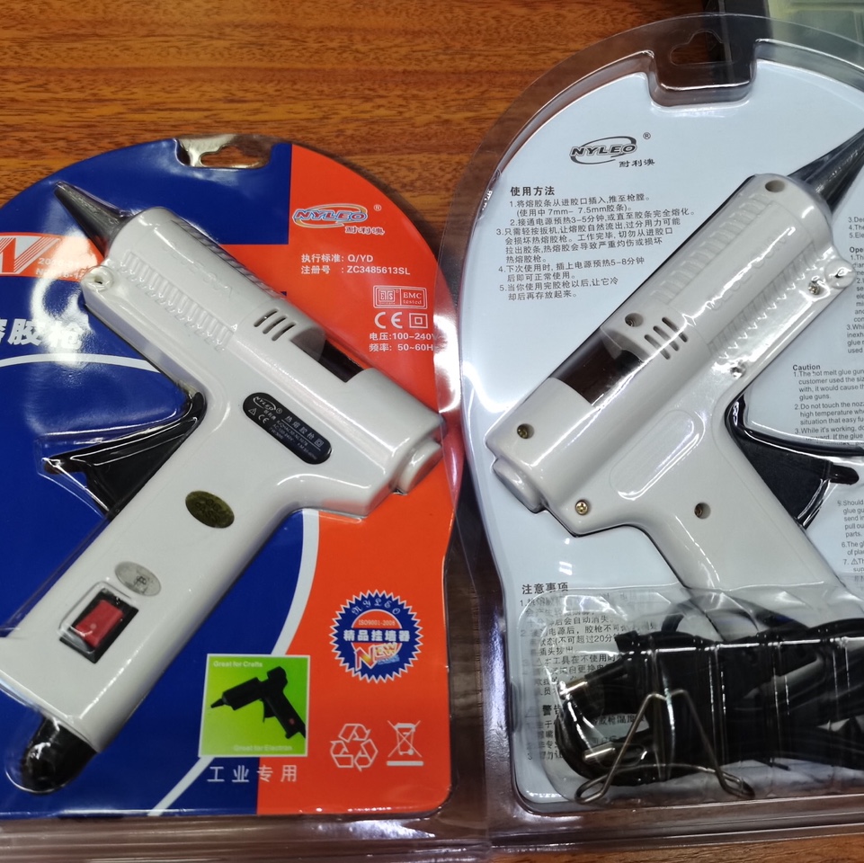 NL-307B 30w小胶枪 开关 白色 小胶枪 热熔胶枪 熔胶枪 手工工具 高温胶枪 扁插 圆插图