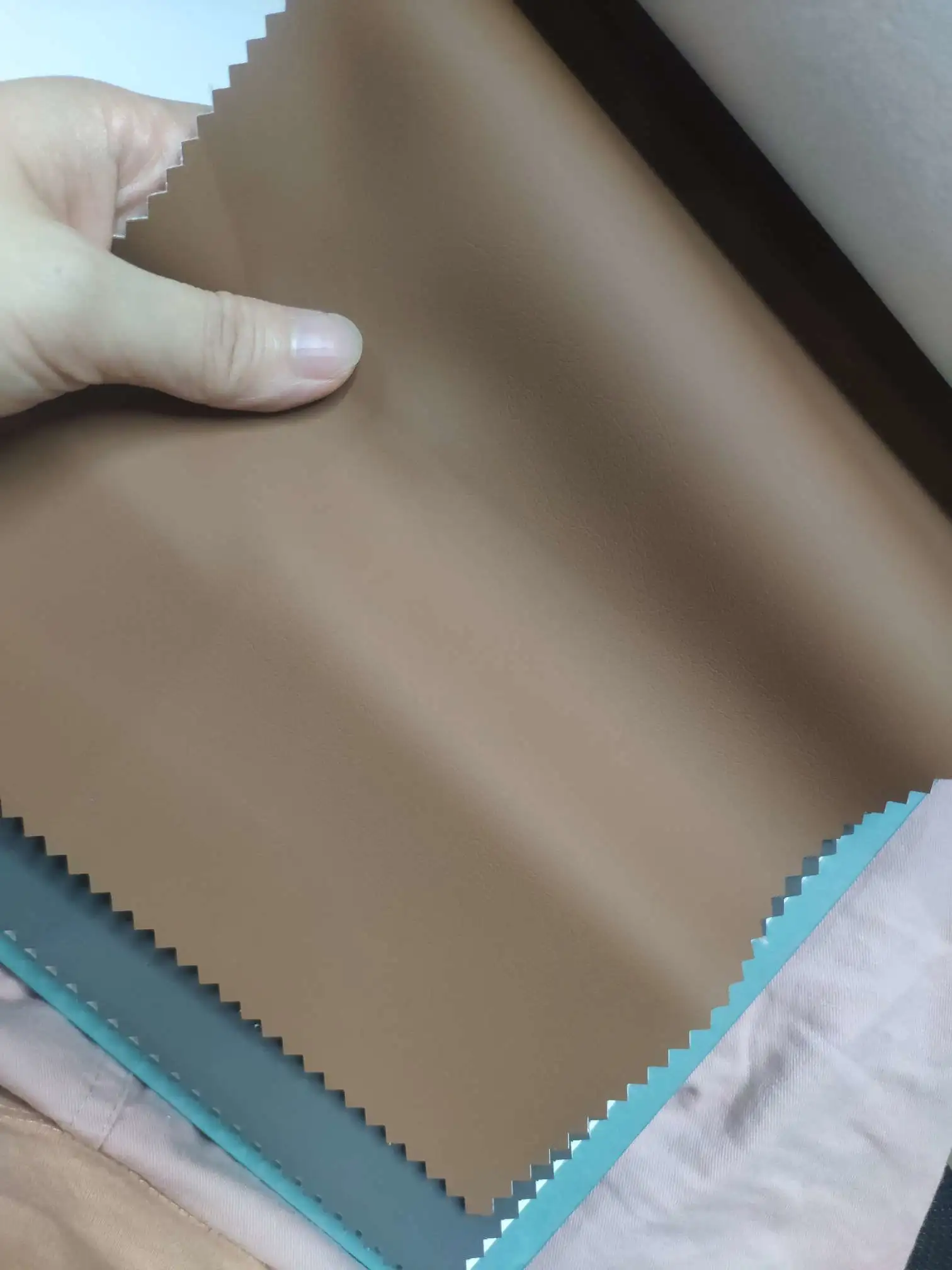 Artificial leather soft and hard wrapped sliding door leather wall decorative leather fabric in stock, decorative leather B1 flame-retardant No. 2 detail image 2