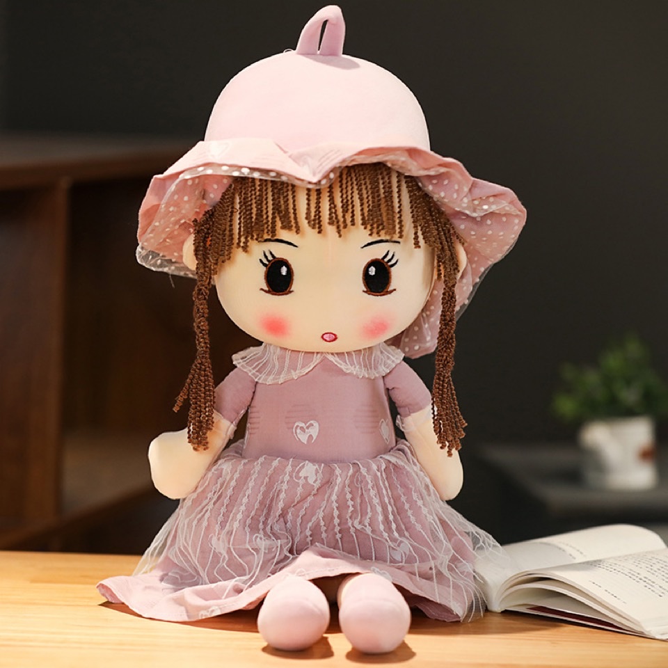 Doll plush girl detail image 1