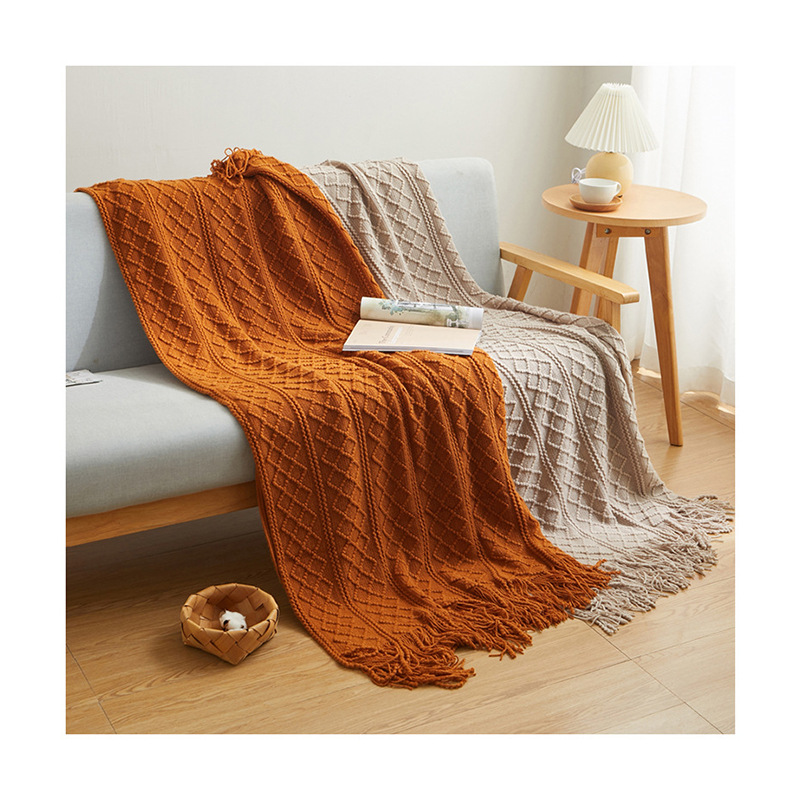 北欧风沙发毯盖毯腿单人小毯子午睡毯办公室空调毯夏 薄床尾巾详情图2