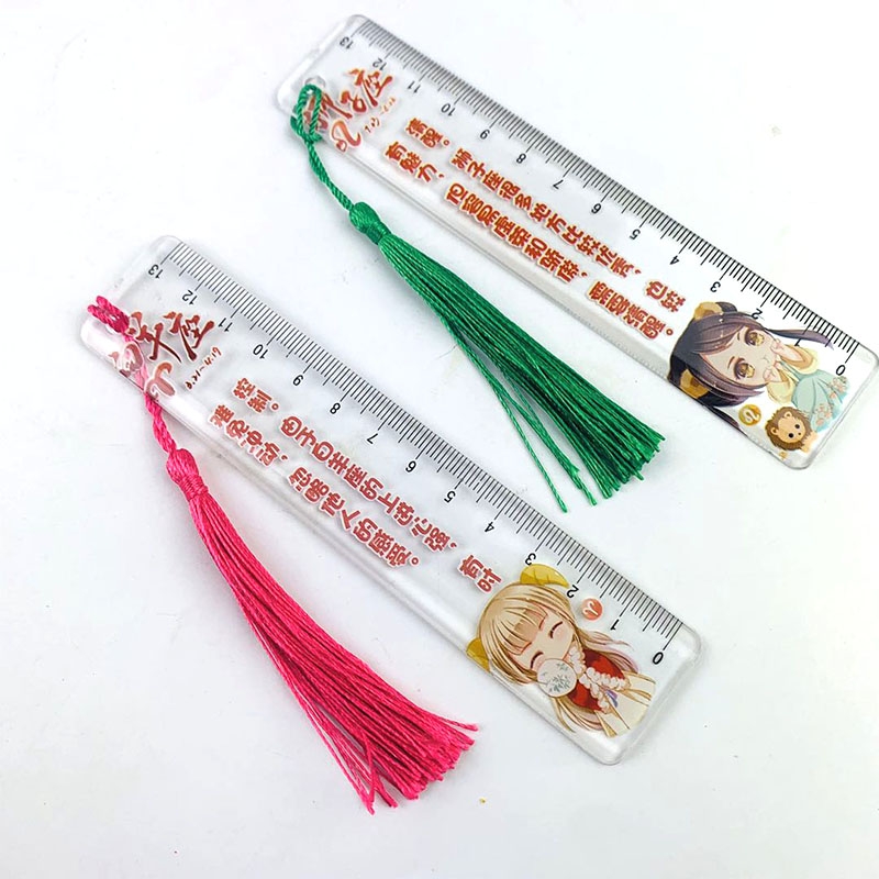 24 cute and super adorable tassel rulers, bookmarks, creative multi-functional rulers, popular student toys pic 4